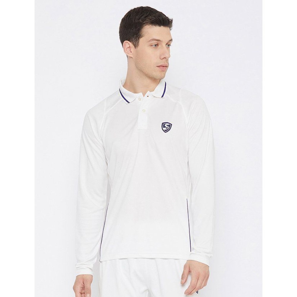 SG Test Full Sleeve Cricket Shirt Whites, S SG Test Full Sleeve Cricket Shirt Whites, S