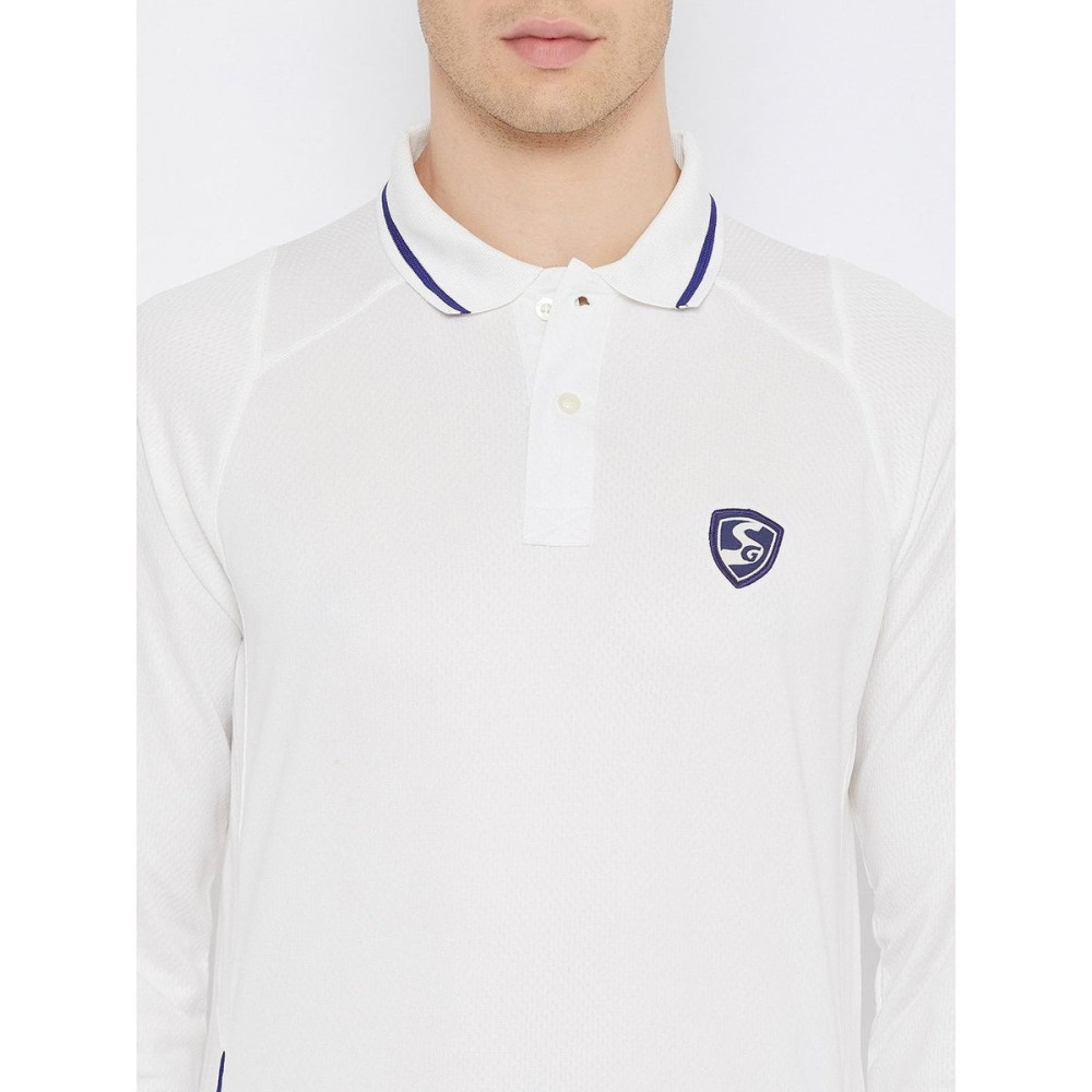 SG Test Full Sleeve Cricket Shirt Whites, S SG Test Full Sleeve Cricket Shirt Whites, S