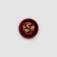SG Test Red Leather Cricket Ball, Youth