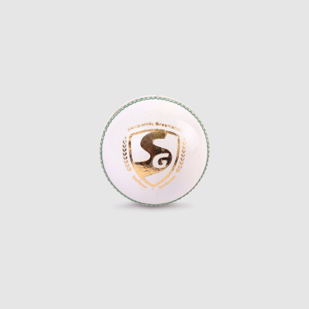 SG Tournament White Cricket Leather Ball, Adult