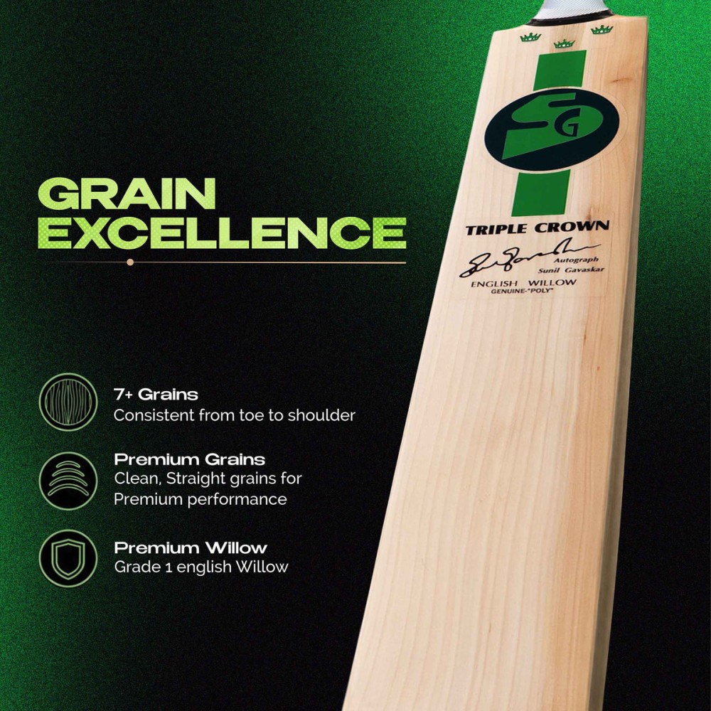 SG Triple Crown Original English Willow Cricket Bat, SH SG Triple Crown Original English Willow Cricket Bat, SH
