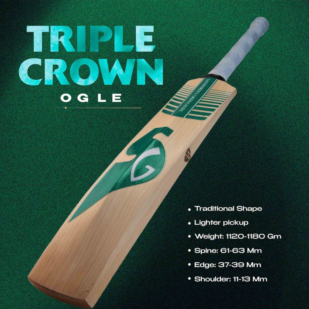 SG Triple Crown Original LE English Willow Cricket Bat, Full-Size SG Triple Crown Original LE English Willow Cricket Bat, Full-Size