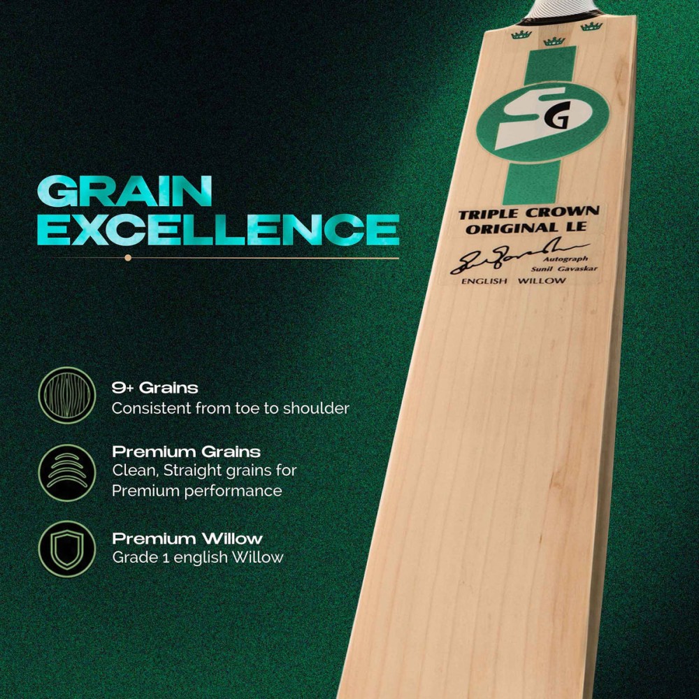 SG Triple Crown Original LE English Willow Cricket Bat, Full-Size SG Triple Crown Original LE English Willow Cricket Bat, Full-Size