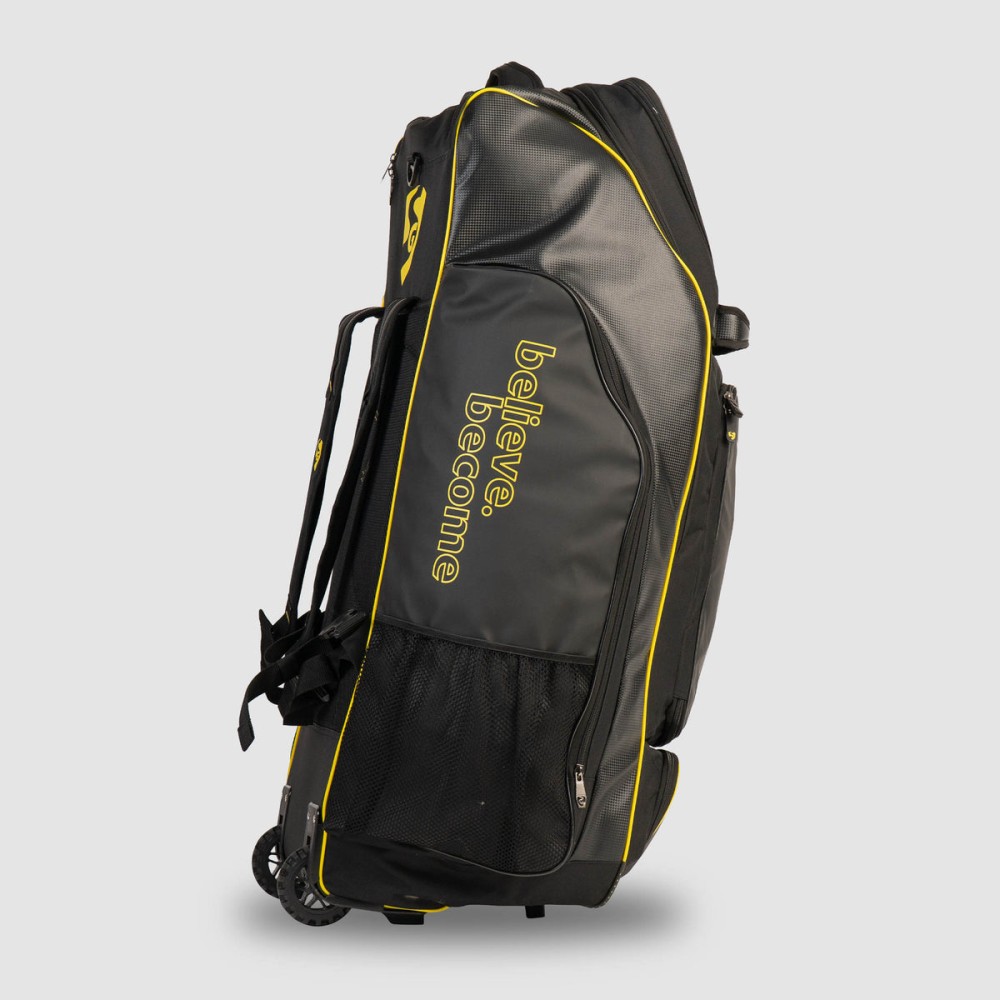 SG V12 Player Duffle Wheelie Cricket Kit Bag, L, Black