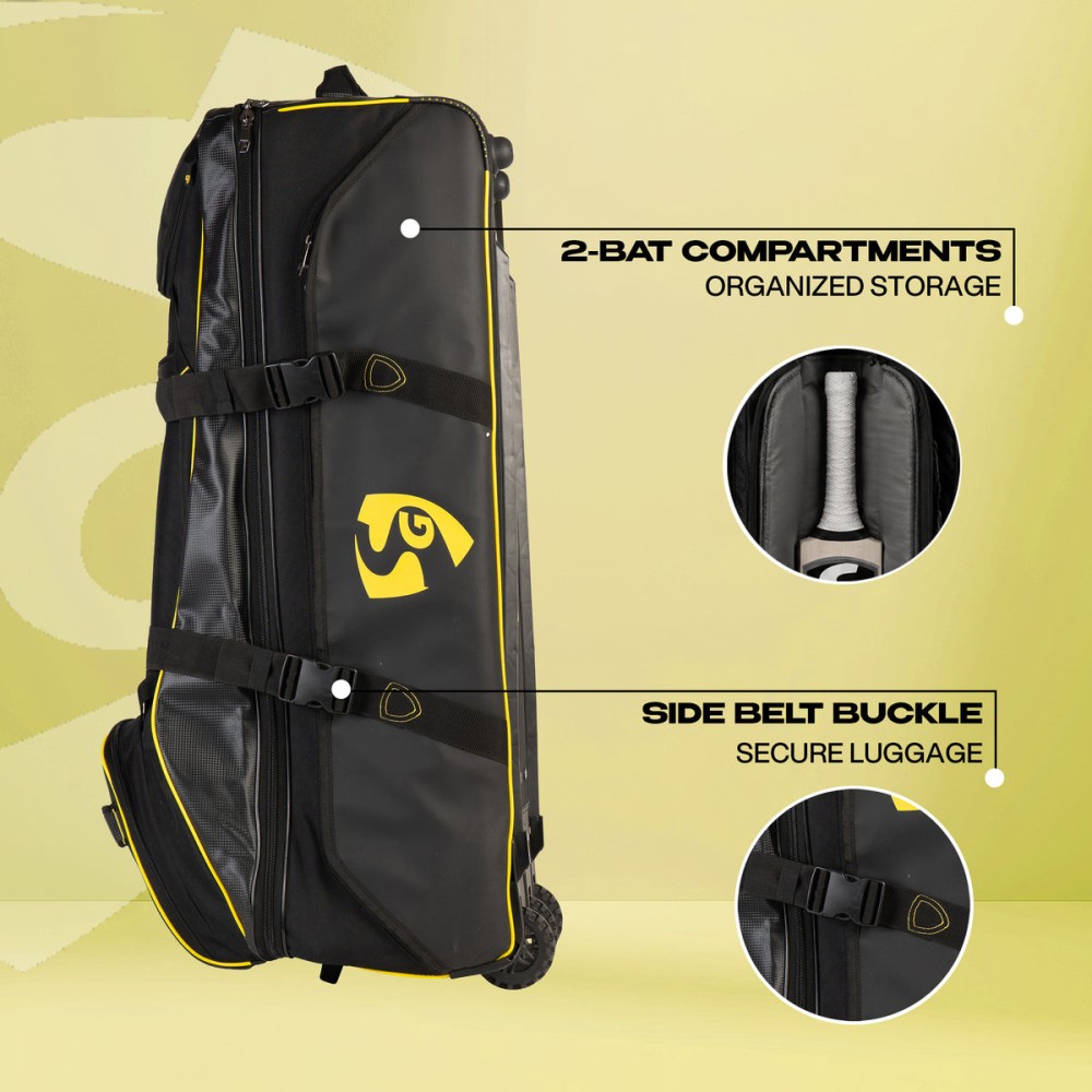 SG V12 Premium Cricket Kit Bag, L, Black SG V12 Premium Cricket Kit Bag, L, Black