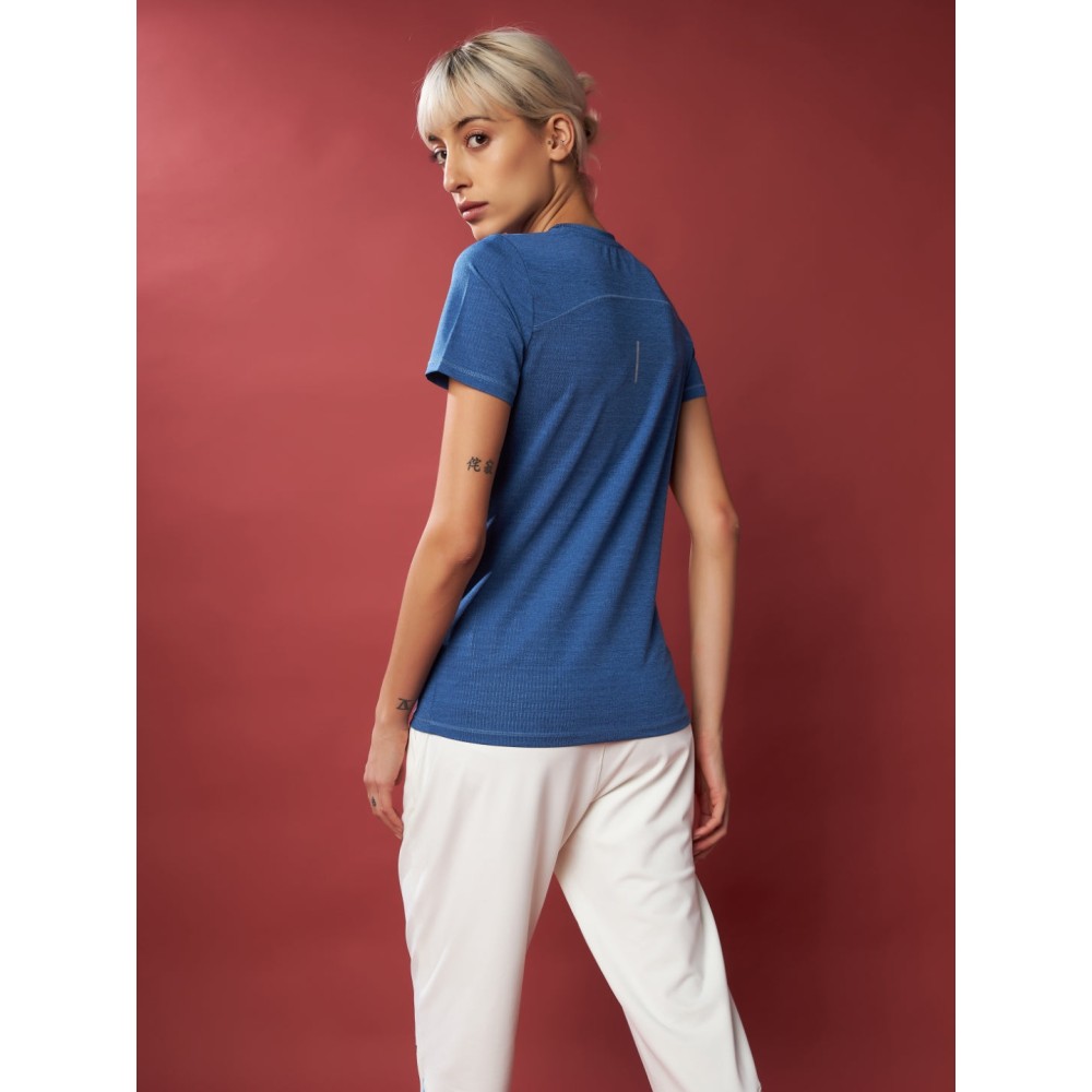 SG Women's & Girl's Round Neck T-Shirt, Regular & Fashion Wear, S, Sky Diver