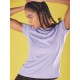 SG Women's & Girl's Round Neck T-Shirt, Regular & Fashion Wear, S, Voilet