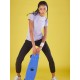 SG Women's & Girl's Round Neck T-Shirt, Regular & Fashion Wear, S, Voilet