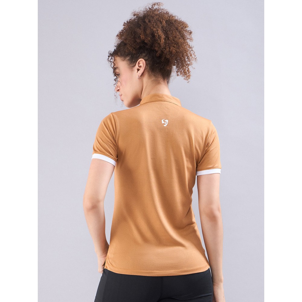 SG Women's Polo T-Shirt, S, Almond