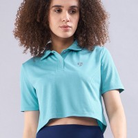 SG Women's Polo T-Shirt Aqua Blue, S, Aqua Blue