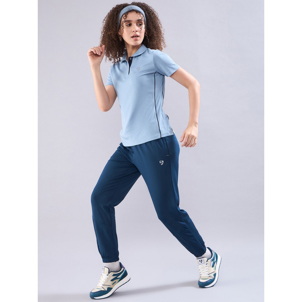 SG Women's Polo T-Shirt Sky, S, Sky