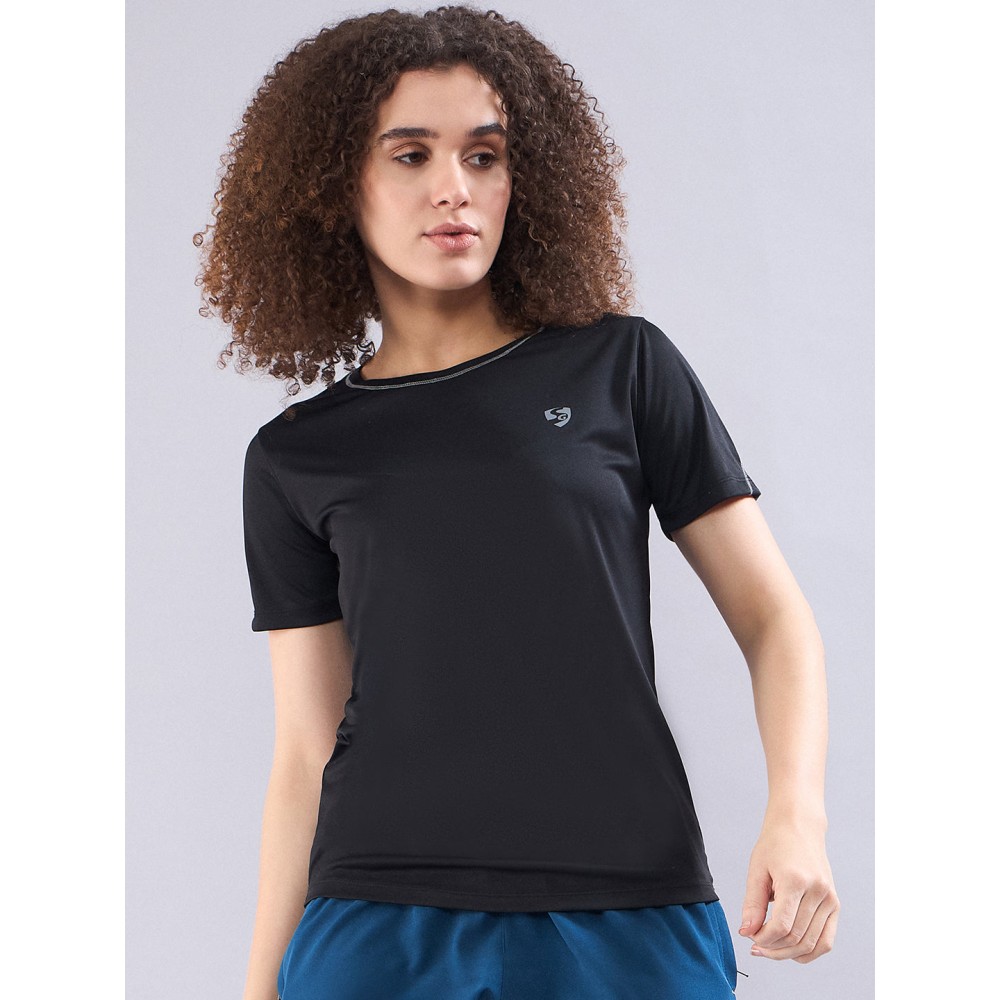 SG Women's T-Shirt (H1WT8075), S, Black SG Women's T-Shirt (H1WT8075), S, Black