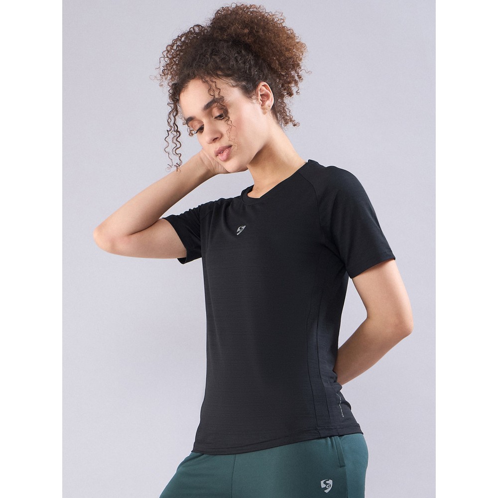 SG Women's T-shirt (H2WT8080), S, Black