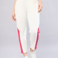 SG Women's Track Pant, S, White /pink