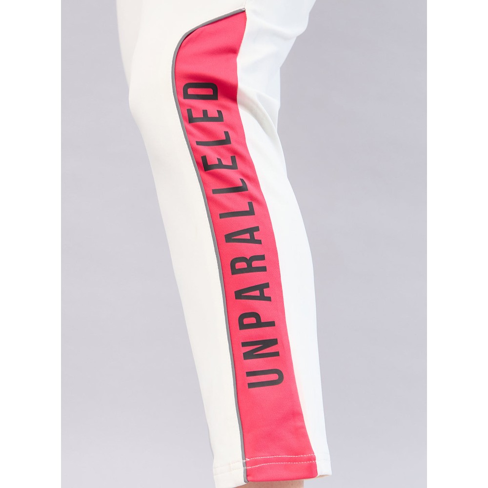SG Women's Track Pant, S, White /pink SG Women's Track Pant, S, White /pink