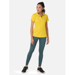 SG Regular Comfort Fit Polo T-Shirt For Womens & Girls, Sulphur Yellow, Red Paprika & Jet black, Fitness & Training, Jogging, Gym Wear & Fashion Wear