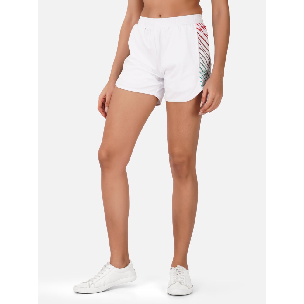 SG Regular Comfort Fit Shorts For Womens & Girls, Egg White & Jet black, Fitness & Training, Jogging, Gym Wear & Fashion Wear, S, Egg White SG Regular Comfort Fit Shorts For Womens & Girls, Egg White & Jet black, Fitness & Training, Jogging, Gym Wear & Fashion Wear, S, Egg White