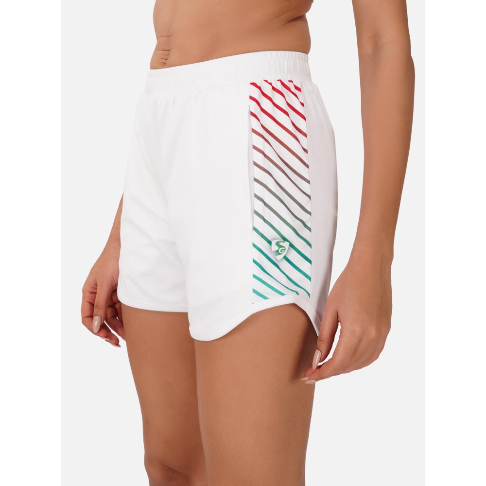 SG Regular Comfort Fit Shorts For Womens & Girls, Egg White & Jet black, Fitness & Training, Jogging, Gym Wear & Fashion Wear, S, Egg White SG Regular Comfort Fit Shorts For Womens & Girls, Egg White & Jet black, Fitness & Training, Jogging, Gym Wear & Fashion Wear, S, Egg White