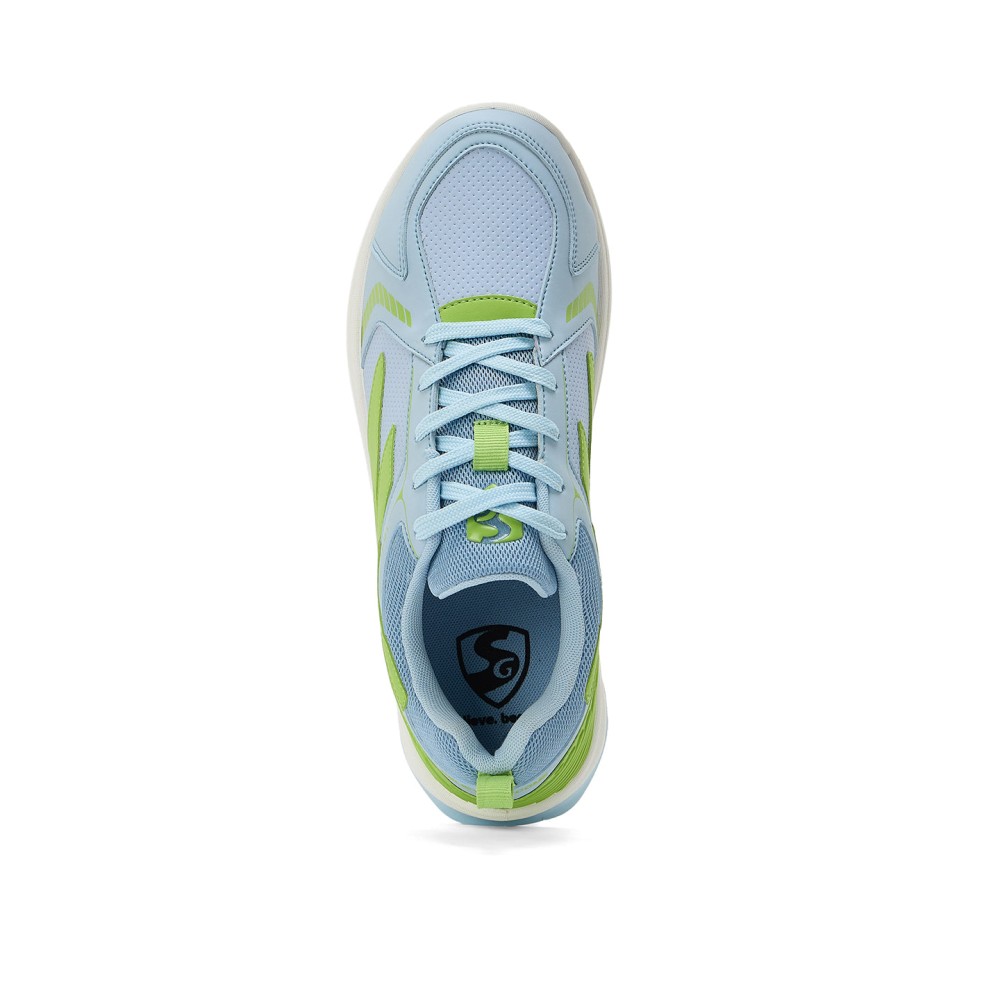 SG YORKER PRO Shoes BLUE/LIME GREEN, Blue/lime Green, 6