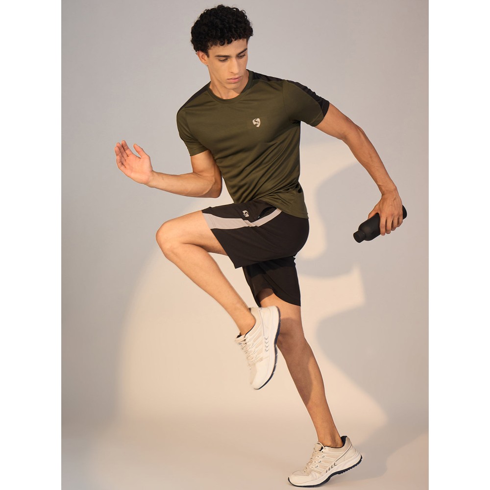 SG SHORTS MEN SG H3MS8217 BLACK/GREY, S, Black/Grey