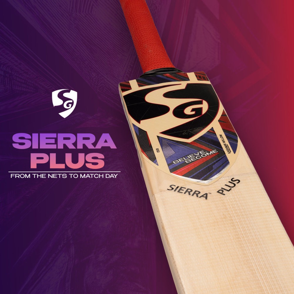 SG Sierra Plus Kashmir Willow Cricket Bat, 3