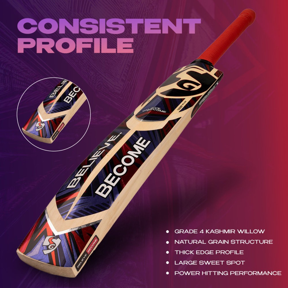 SG Sierra Plus Kashmir Willow Cricket Bat, 3