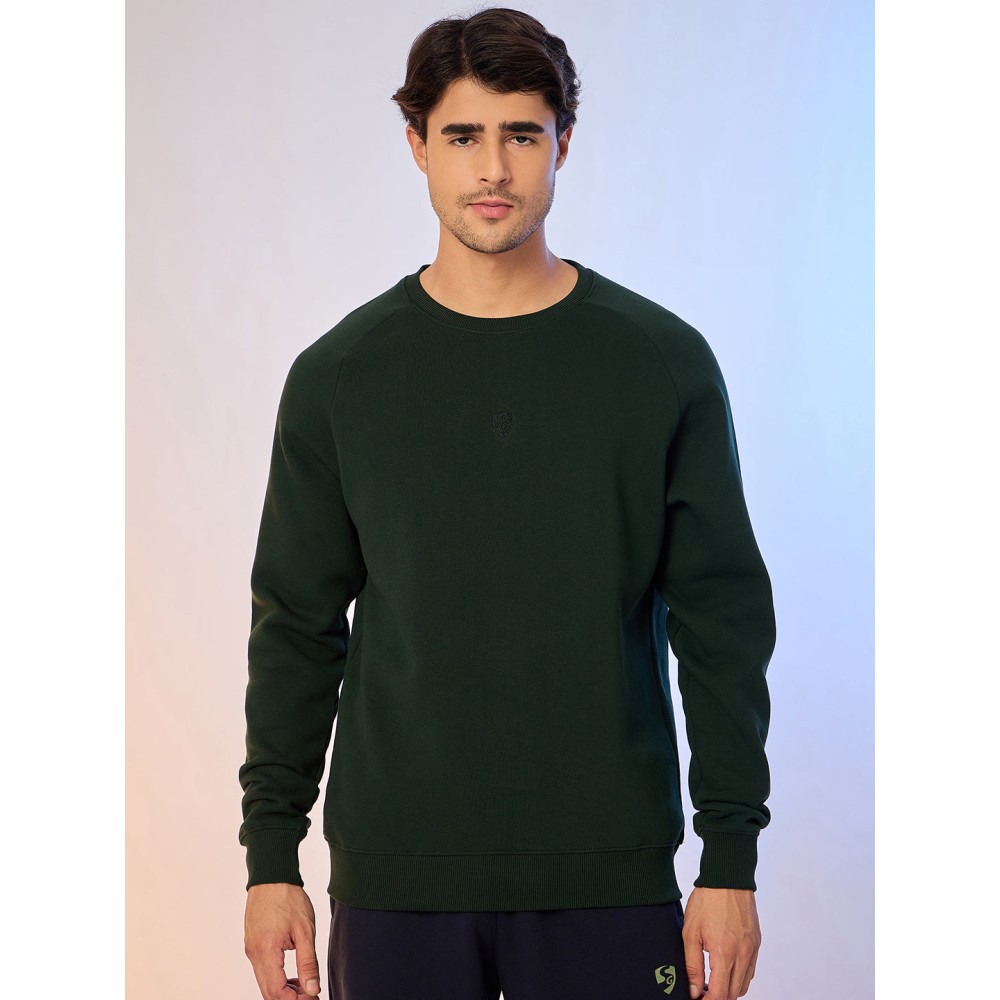 SG SWEAT SHIRT MEN SG H4MSW8245 BOTTLE GREEN, S, Bottle Green