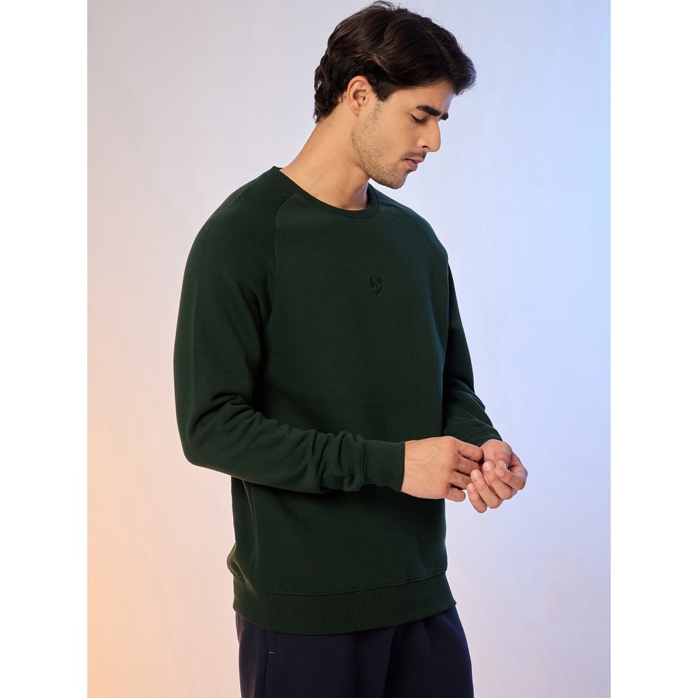 SG SWEAT SHIRT MEN SG H4MSW8245 BOTTLE GREEN, S, Bottle Green
