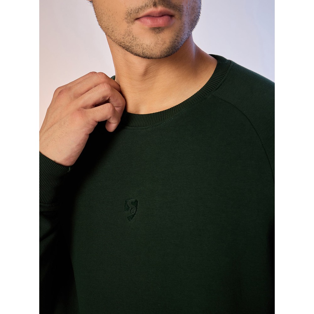 SG SWEAT SHIRT MEN SG H4MSW8245 BOTTLE GREEN, S, Bottle Green