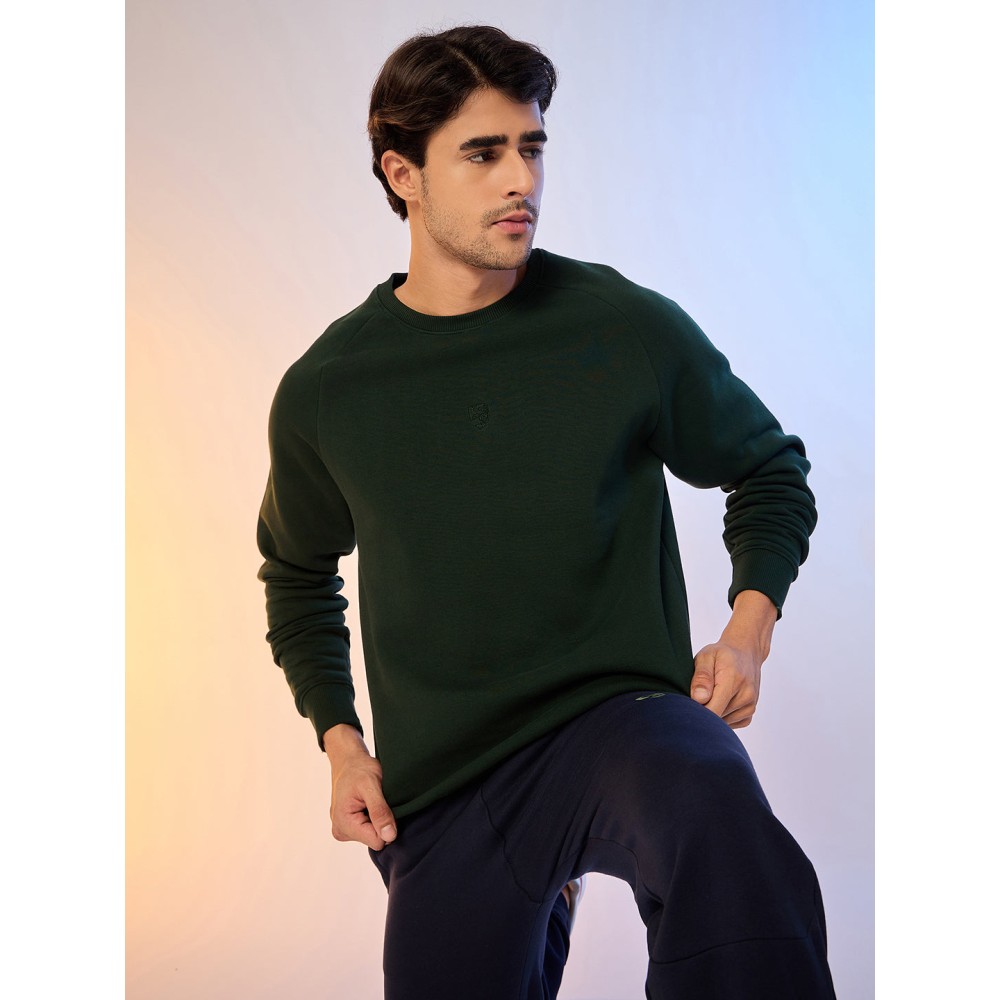 SG SWEAT SHIRT MEN SG H4MSW8245 BOTTLE GREEN, S, Bottle Green