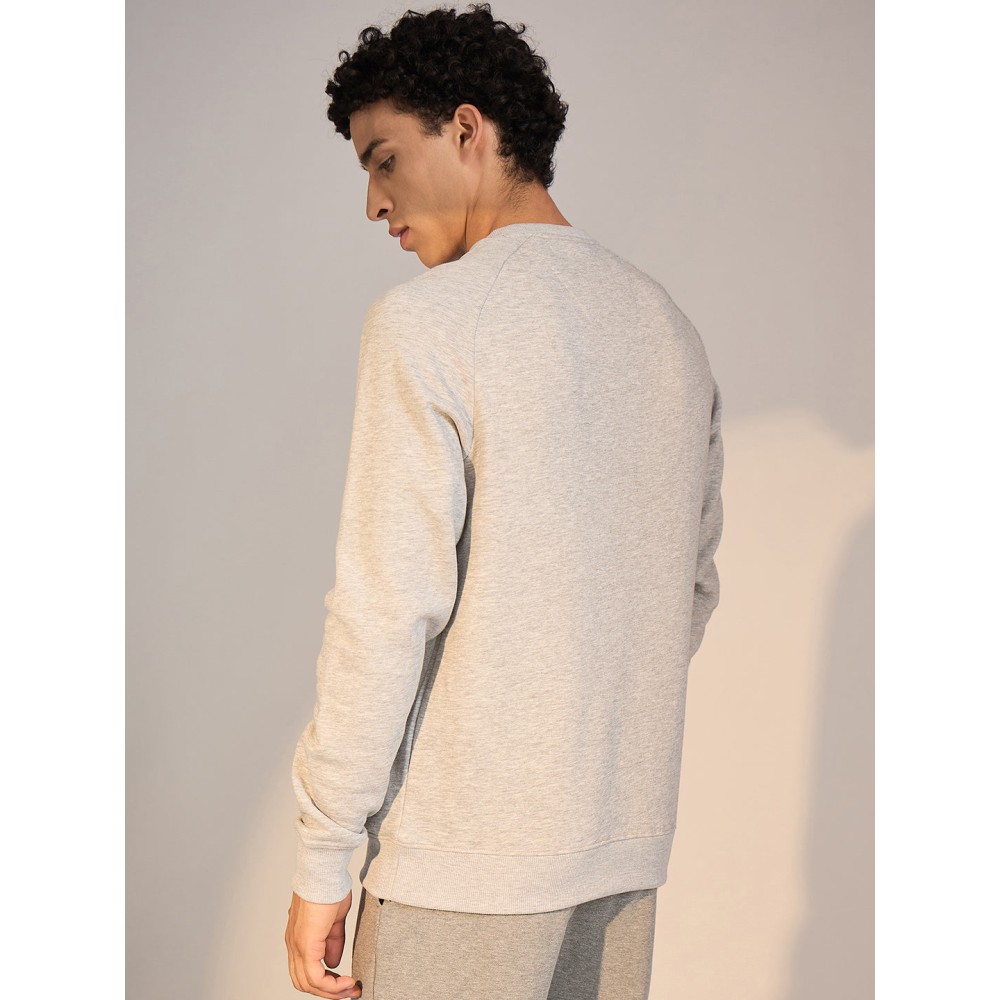SG SWEAT SHIRT MEN SG H4MSW8245 GREY MELANGE, S, Grey Melange