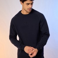 SG SWEAT SHIRT MEN SG H4MSW8245 NAVY, S, Navy