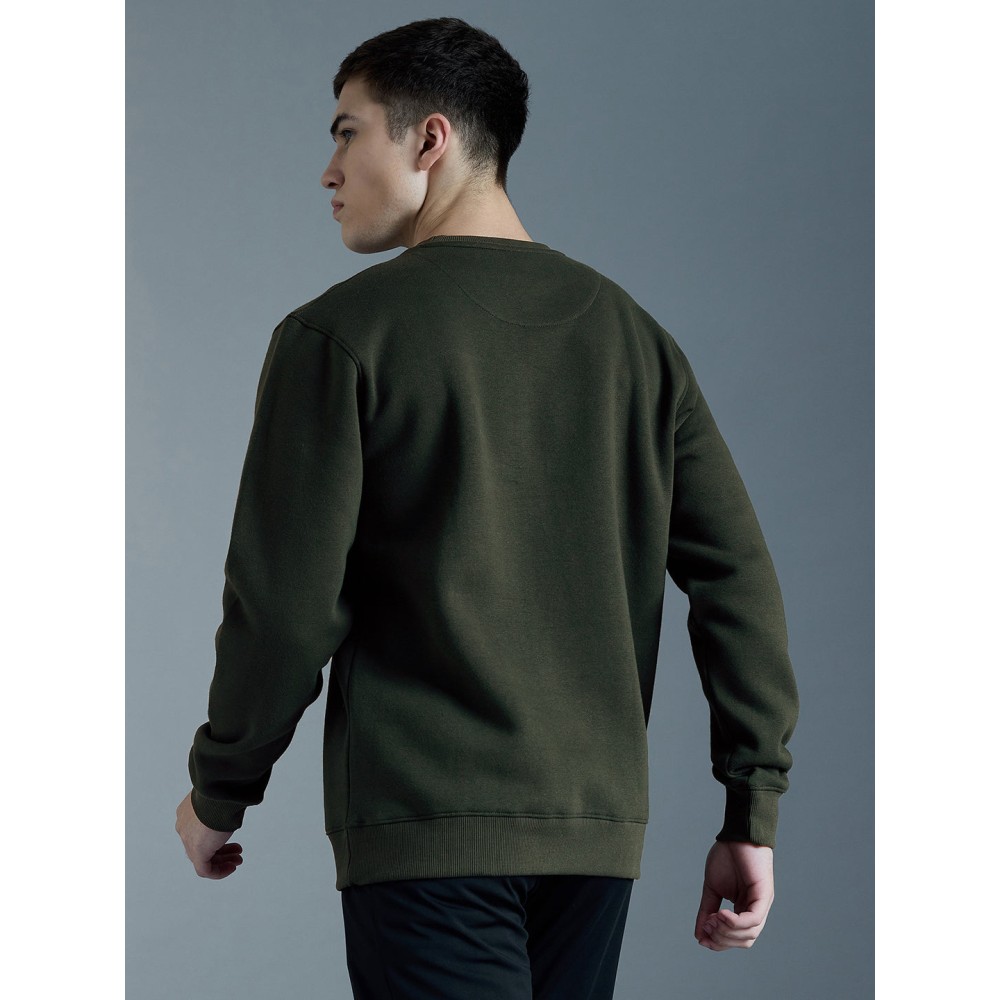SG PC Fleece COR Sweatshirt For Men And Boys, S, Olive