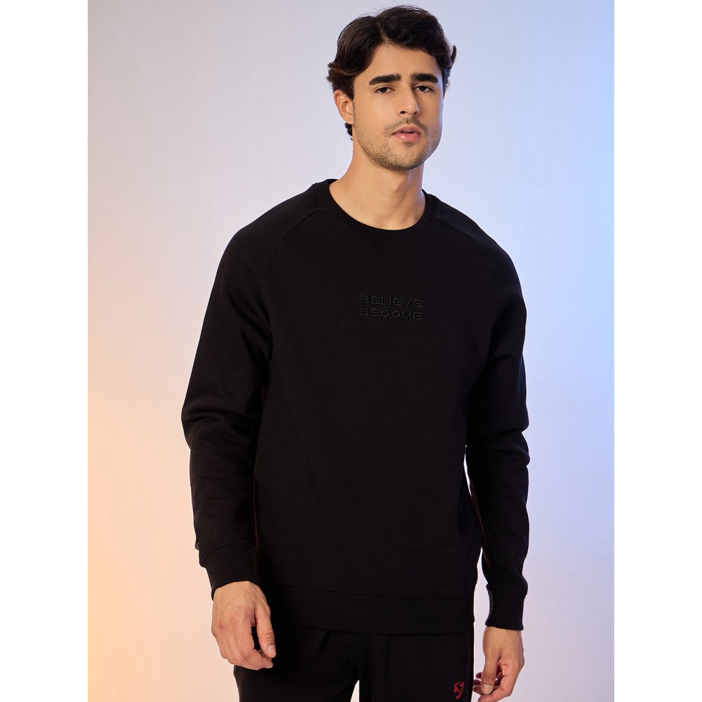 SG SWEATSHIRT MEN SG H4MSW8247 BLACK, S, Black SG SWEATSHIRT MEN SG H4MSW8247 BLACK, S, Black