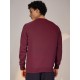 SG SWEATSHIRT MEN SG H4MSW8247 MAROON, S, Maroon