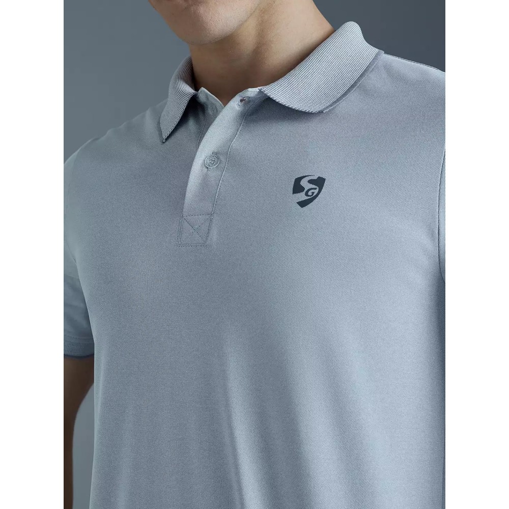 SG Poly Pique COR Polo T-Shirt For Men And Boys, S, Sky Blue SG Poly Pique COR Polo T-Shirt For Men And Boys, S, Sky Blue