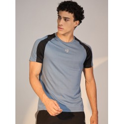 SG T-SHIRT MEN SG H3MT8205 BLUE GREY/BLACK