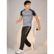 SG T-SHIRT MEN SG H3MT8205 BLUE GREY/BLACK, S, Blue Grey/ Black