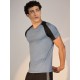 SG T-SHIRT MEN SG H3MT8205 BLUE GREY/BLACK, S, Blue Grey/ Black