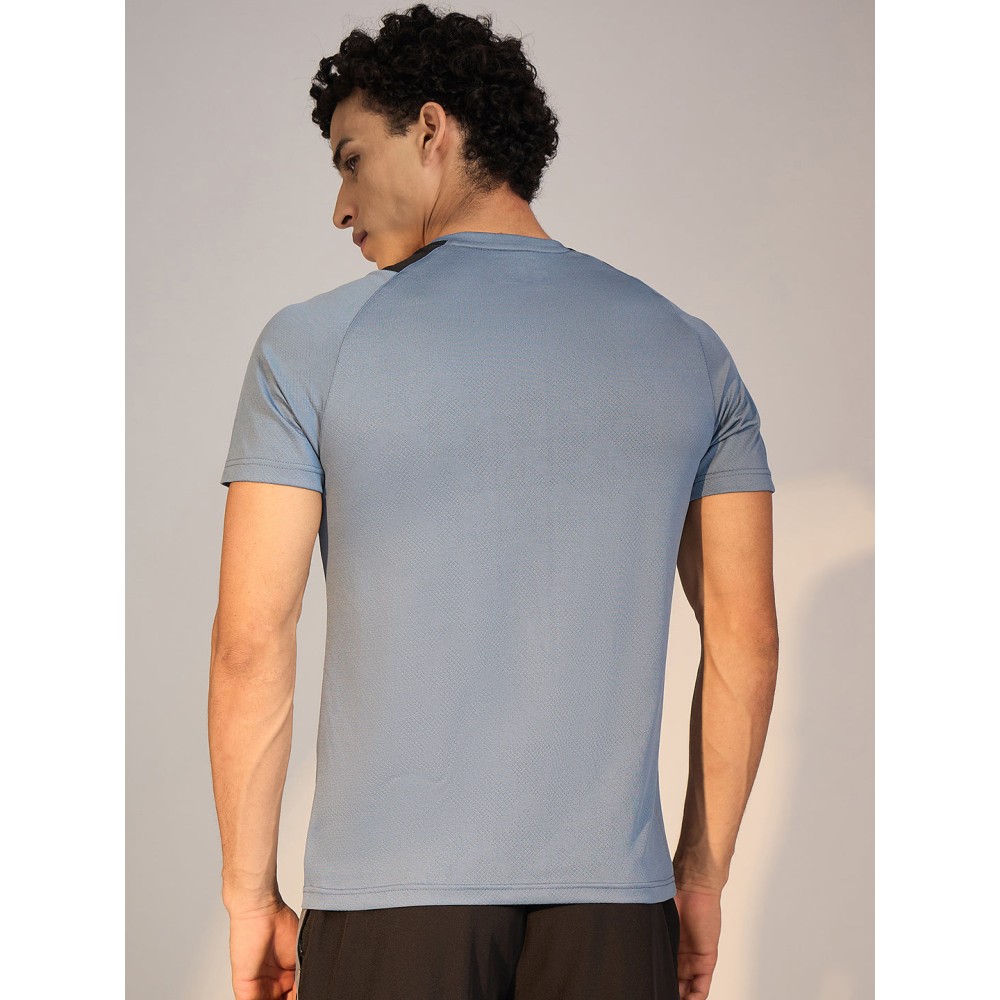 SG T-SHIRT MEN SG H3MT8205 BLUE GREY/BLACK, S, Blue Grey/ Black