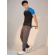 SG T-SHIRT MEN SG H3MT8206 BLACK/ROYAL BLUE, S, Black/ Royal Blue