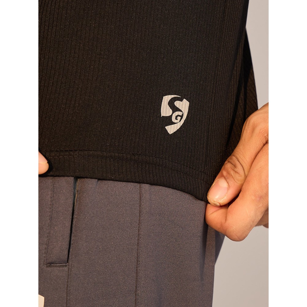 SG T-SHIRT MEN SG H3MT8206 BLACK/ROYAL BLUE, S, Black/ Royal Blue