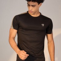 SG T-SHIRT MEN SG H3MT8208 BLACK, S, Black