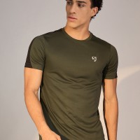 SG T-SHIRT MEN SG H3MT8208 OLIVE, S, Olive