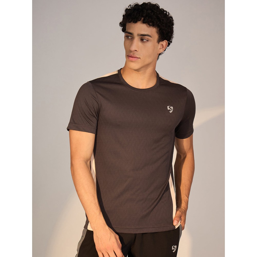 SG T-SHIRT MEN SG H3MT8209 CLAY/PEACH, S, Clay/ Peach