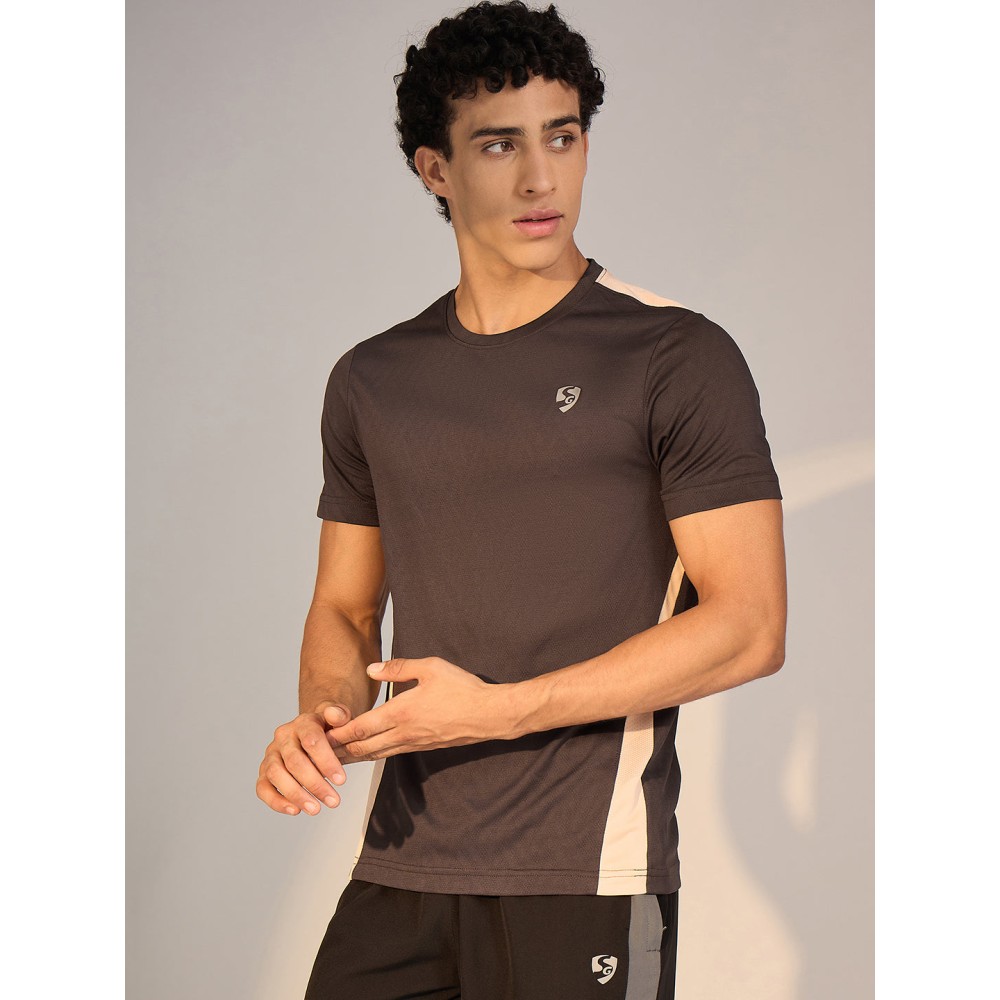 SG T-SHIRT MEN SG H3MT8209 CLAY/PEACH, S, Clay/ Peach