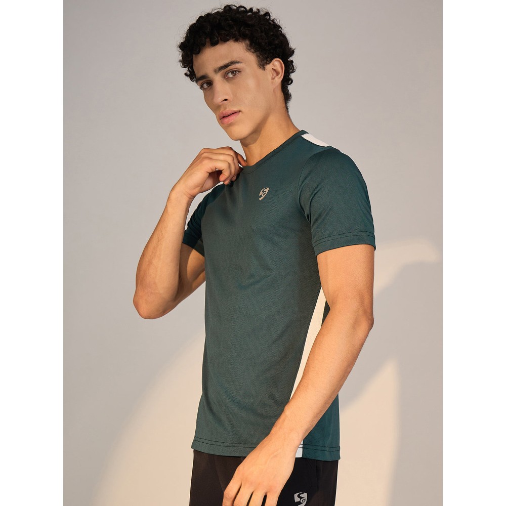 SG T-SHIRT MEN SG H3MT8209 TEAL GREEN/WHITE, S, Teal Green/ White SG T-SHIRT MEN SG H3MT8209 TEAL GREEN/WHITE, S, Teal Green/ White