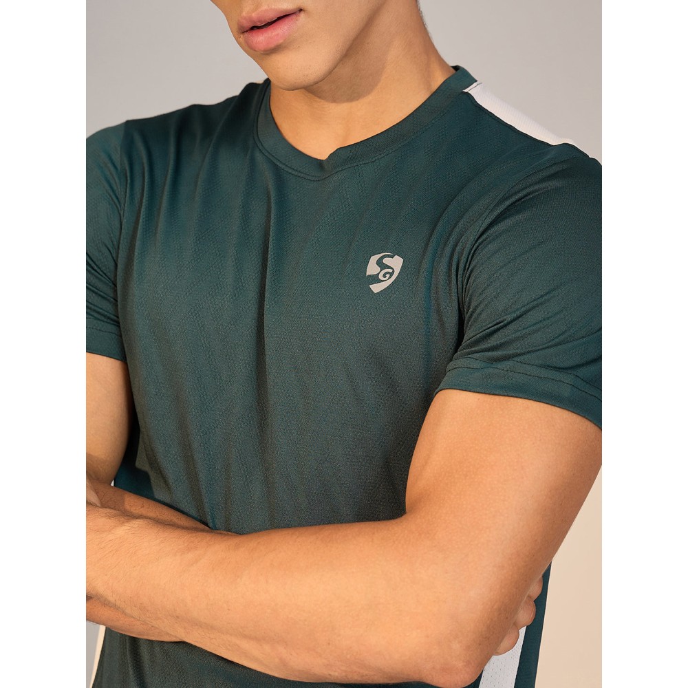 SG T-SHIRT MEN SG H3MT8209 TEAL GREEN/WHITE, S, Teal Green/ White SG T-SHIRT MEN SG H3MT8209 TEAL GREEN/WHITE, S, Teal Green/ White