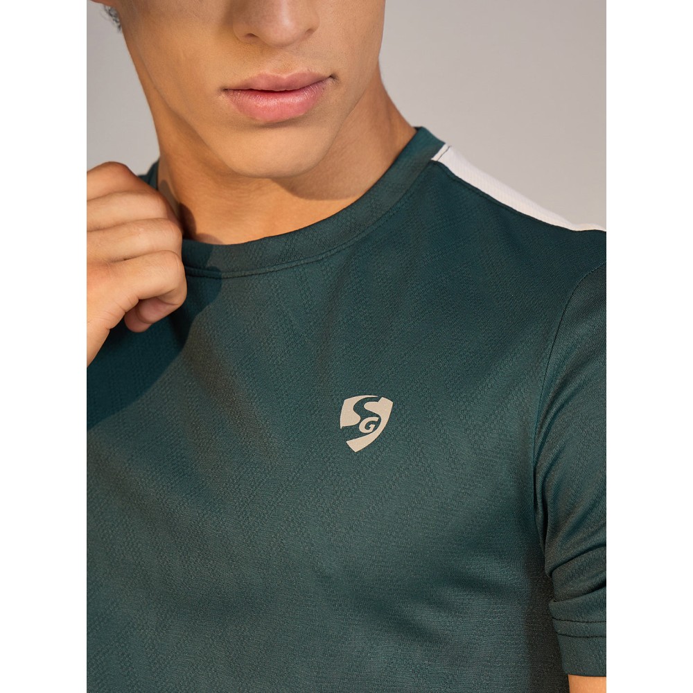 SG T-SHIRT MEN SG H3MT8209 TEAL GREEN/WHITE, S, Teal Green/ White SG T-SHIRT MEN SG H3MT8209 TEAL GREEN/WHITE, S, Teal Green/ White