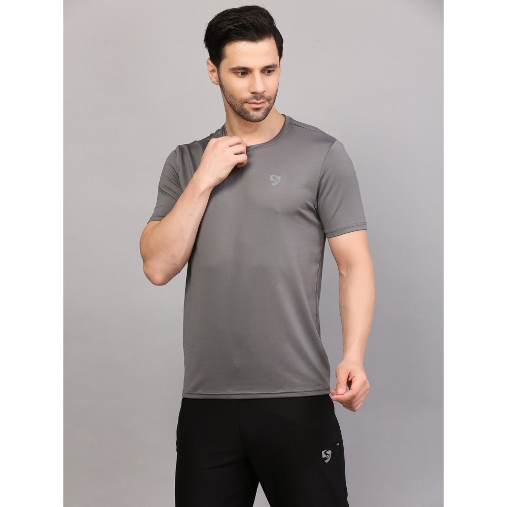SG T-SHIRT MEN SG MPMTE0004 MID GREY, Mid Grey, S SG T-SHIRT MEN SG MPMTE0004 MID GREY, Mid Grey, S